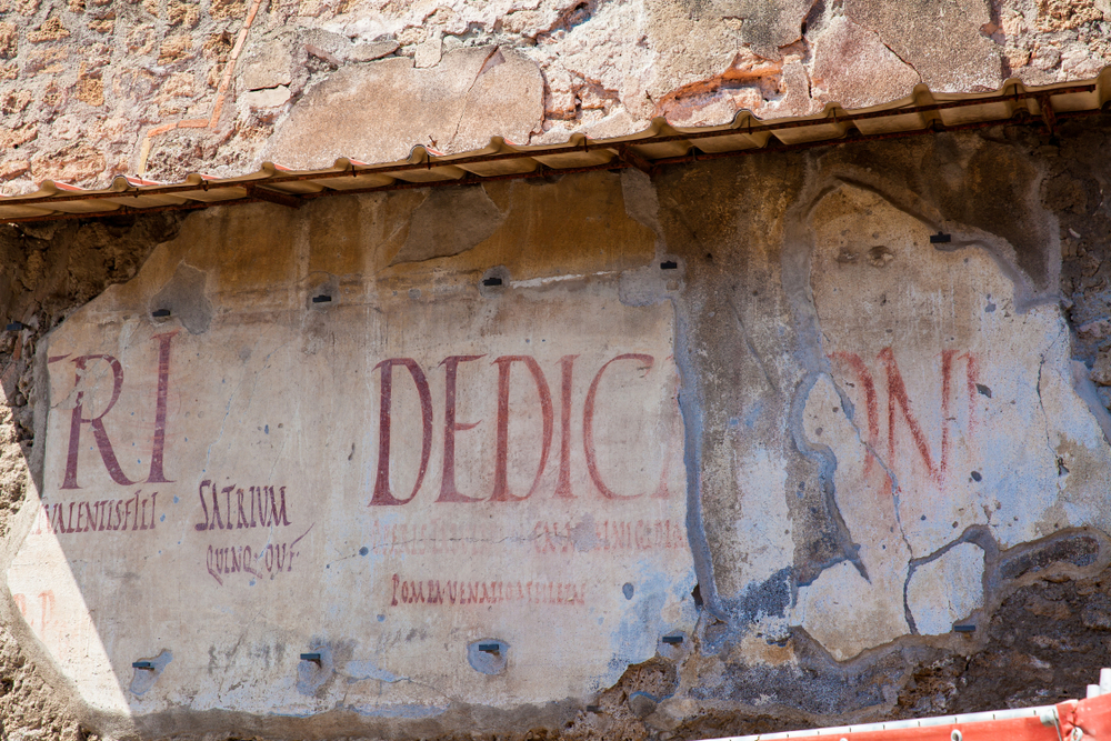 The ancient Forum of Pompeii with its towering columns — the political and religious heart of the Roman city